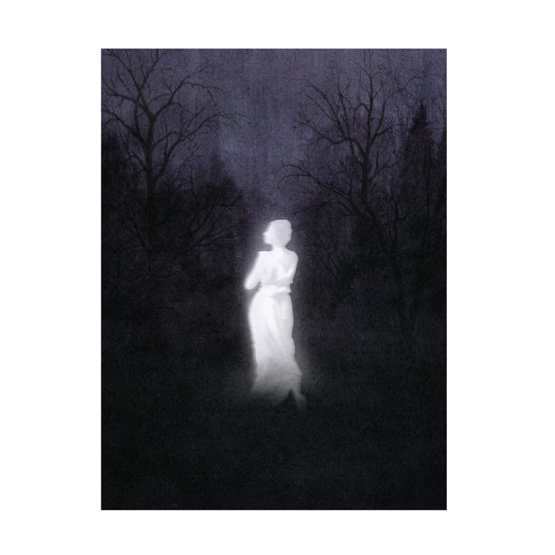 Art mural sur toile tendue - «Haunted Dusk I» de Grace Popp pour décoration de salon, de chambre à coucher ou de bureau - 18 x 24