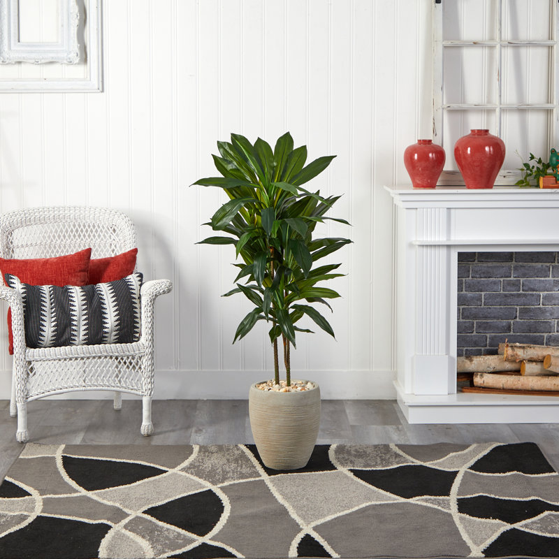 Silvie 48'' Faux Foliage Plant in Ceramic Planter