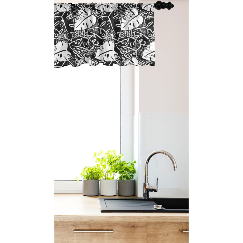 Ensemble de 2 cantonnières Ambesonne Tropical, L 42 po x L 12 po
