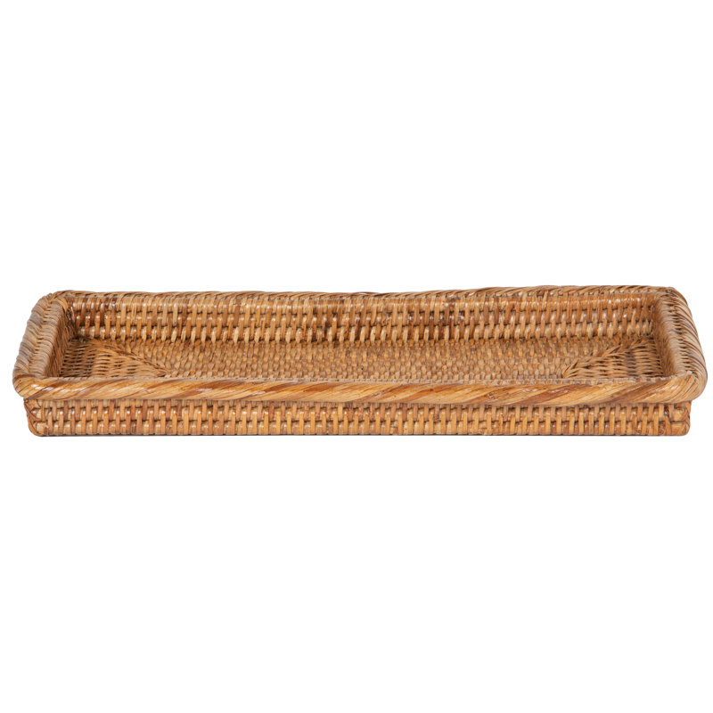 Plateau de comptoir pour salle de bain, parfum et vanité La Jolla, Naturel