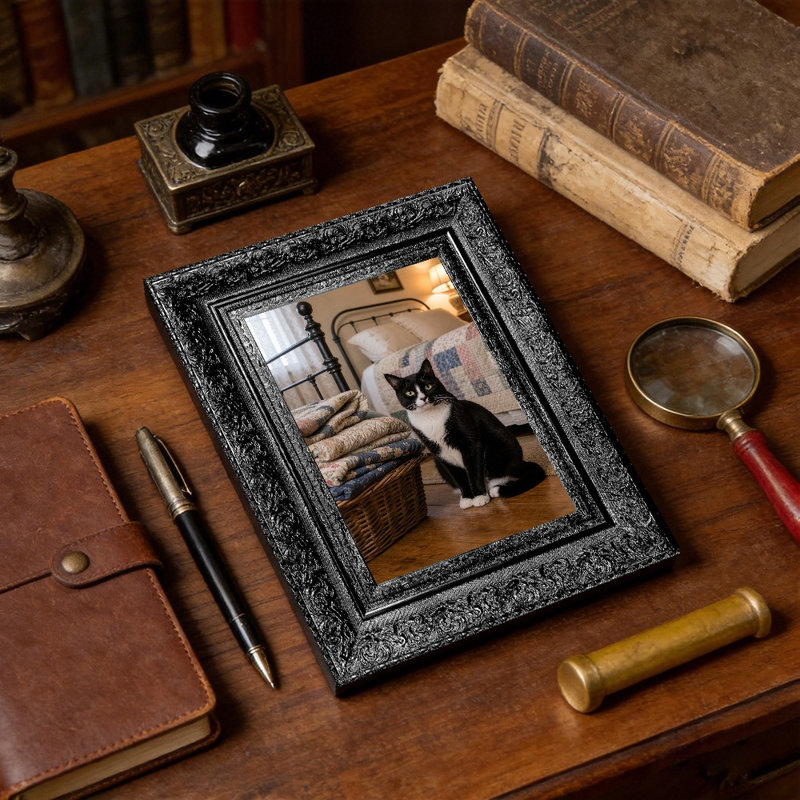 Cadre 1 photo noir raffiné pour photos et cadeaux de Noël 11 po x 14 po, Black, 1, 11" W x 14" H