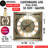 THE GEARS CLOCK Wall Clock with Real Moving Gears LU-LI_ 32 in Square SILVER-ANTIQUE
