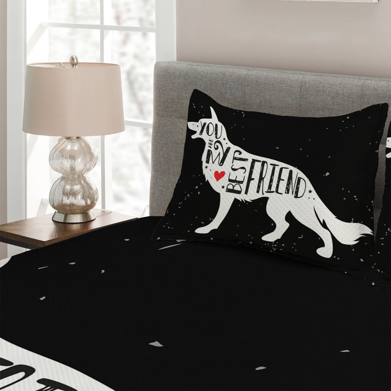 Coverlet, King Bedspread + 2 Shams