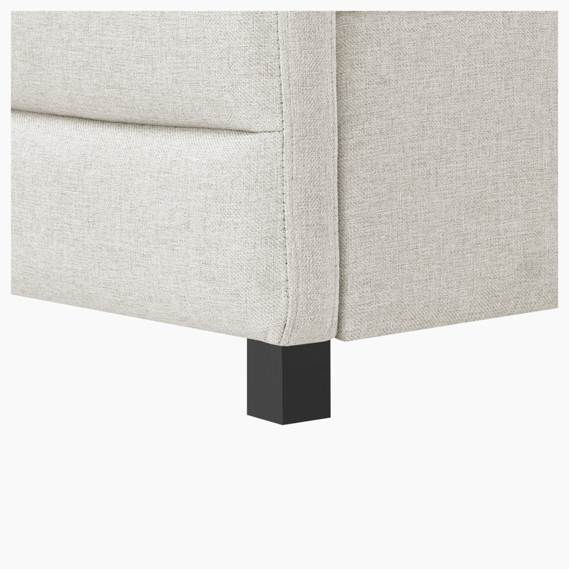 Armie Upholstered Daybed,with Two Drawers Trundle Upholstered Tufted Sofa Bed,Guest Bed, Twin, Beige 1