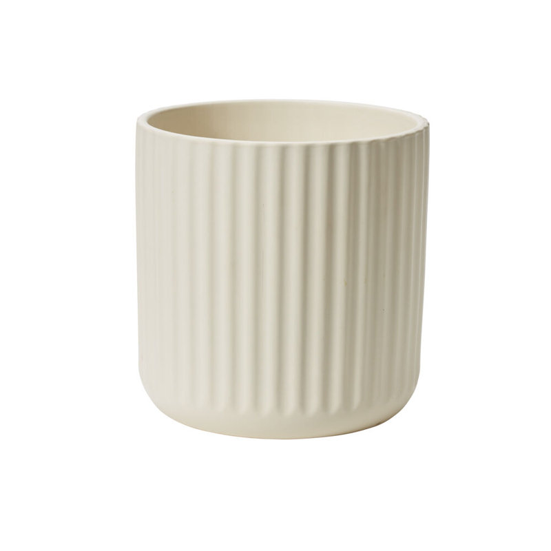 Beam Pot, H 9,25 po x l 9,25 po x P 9,25 po, Crème