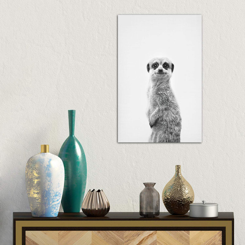 Meerkat by Sisi & Seb - Wrapped Canvas Print, 66.04 cm H x 45.72 cm W x 3.175 cm D