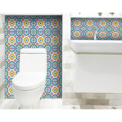 Carrelage mosaïque en vinyle Raphia