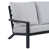 Slate Black Frame/Light Gray Cushion