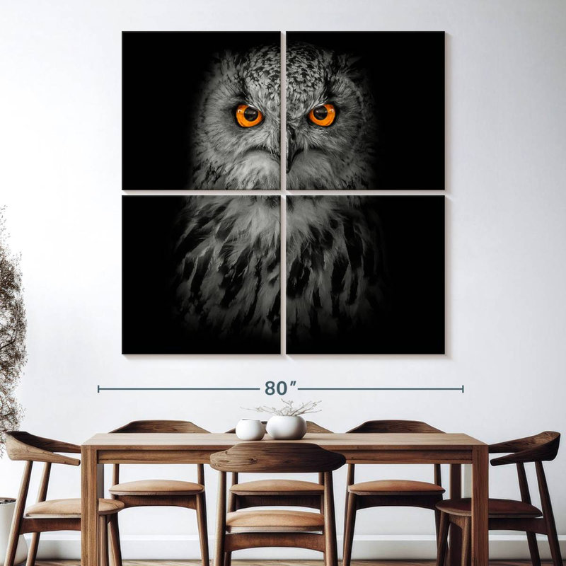 Brampt Intense Eagle Owl, 74" H x 74" W