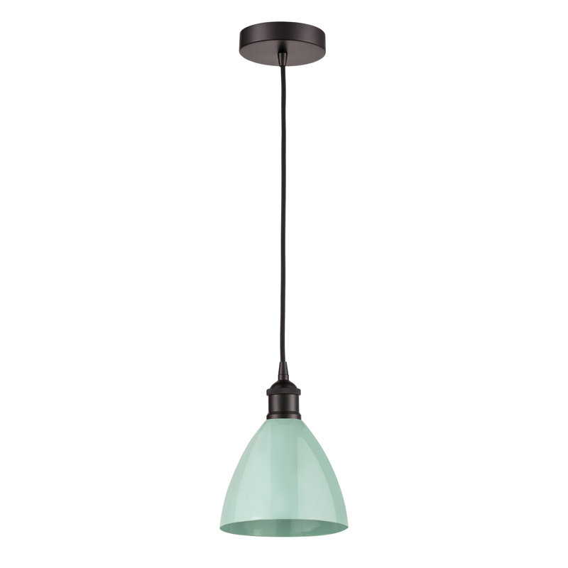 Schiavone 1 - Light Single Pendant, Seafoam, Oil Rubbed Bronze