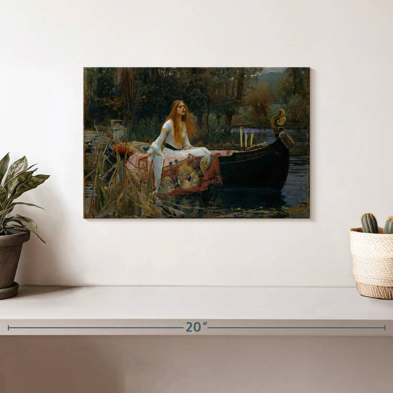 Leisha, la Dame de Shalott, H 8 po x l 12 po
