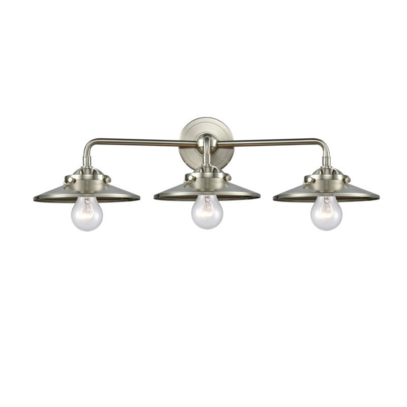 Éclairage pour salle de bain 2 lumières Gault, Incandescent, Nickel satiné brossé, Nickel satiné brossé