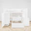 Lit superposé en forme de L avec bureau intégré et garde-robe-791705992-791705999