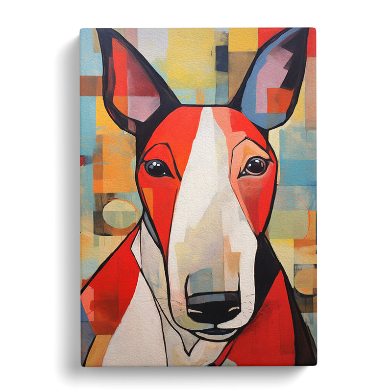 English Bull Terrier Orphism No.2 - Wrapped Canvas, 60cm H x 40cm W x 3cm D