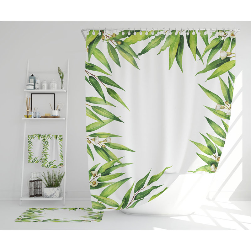 Nashari Polyester Shower Curtain Set