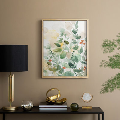 «Wildflower Song I», reproduction encadrée - bois massif