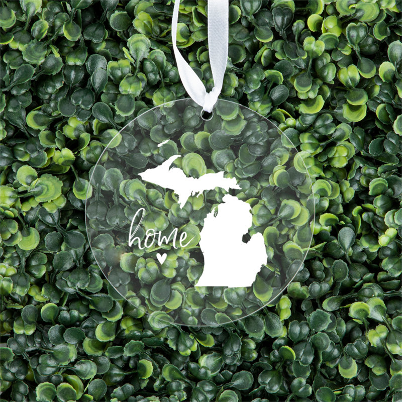 Ornement en forme de fête des États-Unis, Michigan Home