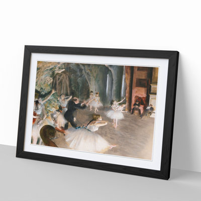 The Rehearsal Onstage by Edgar Degas - Picture Frame Painting
