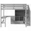 Lit mezzanine polyvalent avec tiroirs et nombreuses options de rangement-1435896109