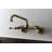 Kingston Brass Kingston Double-Handle 2-Hole Wall-Mount Bridge Kitchen Faucet-28304925