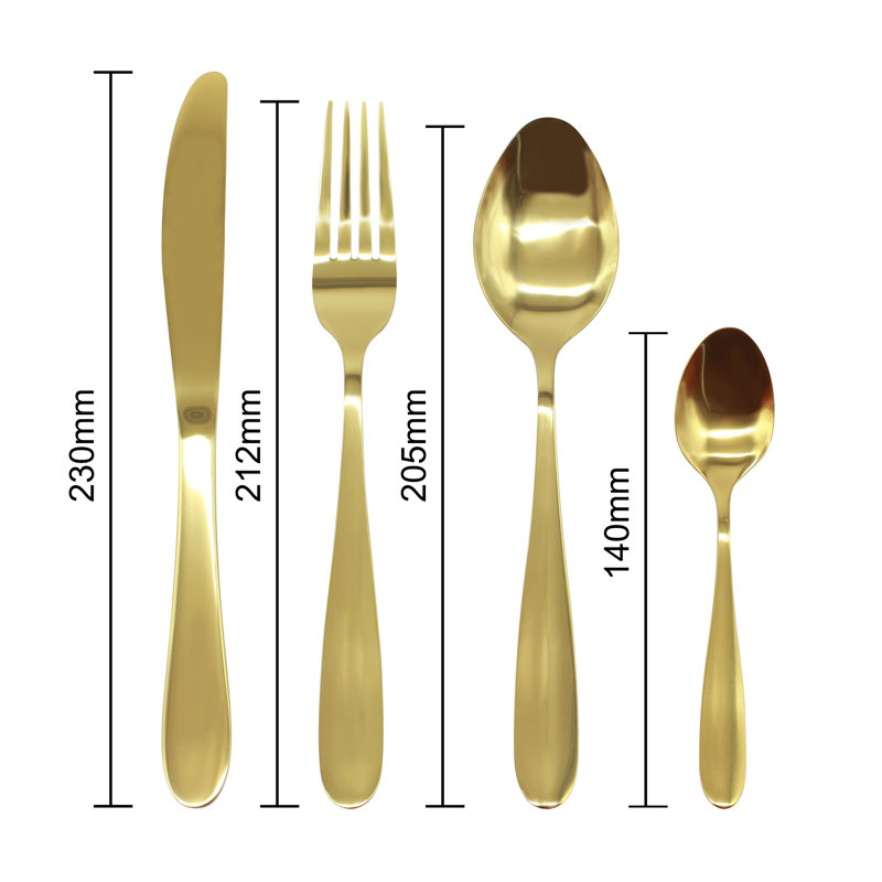 Analia 16 Piece Cutlery Set Service for 4