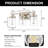 3-Light Dimmable LED Vanity Light with Slider Control