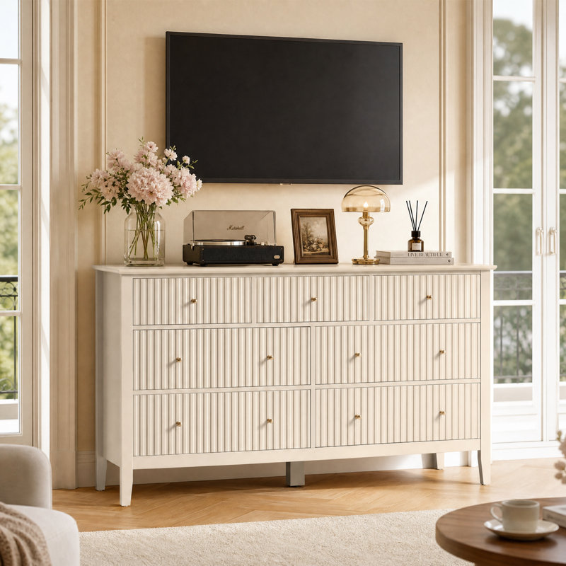 Commode 7 tiroirs, l 53,2 po