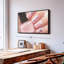 «Pretty Pink Nails Wall Art»-1655895627