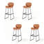 Chaise d'appoint orange à dossier solide (ensemble de 2)-493524294-493524293-493524288