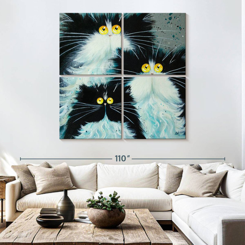 Brampt Meet The Purrents, 74'' H x 74'' W