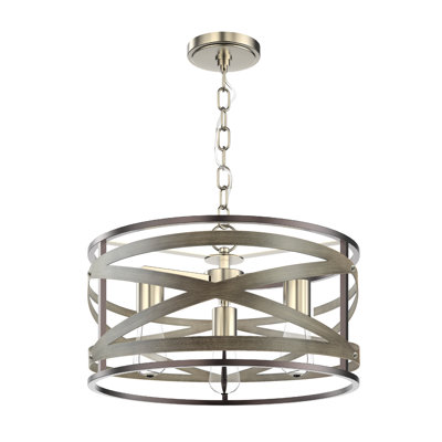 Lustre tambour 3 lumières Cynthina