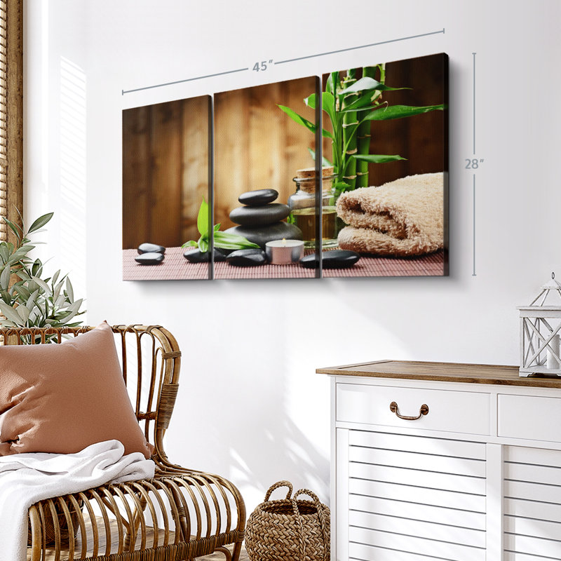 «Spa Design», reproduction sur toile, H 28 po x l 45 po x P 1,25 po