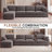 5 - Piece Teddy Modular Sectional Sofa Cloud Couch with Ottoman and 2 Storage Side Table-793588773-798281545