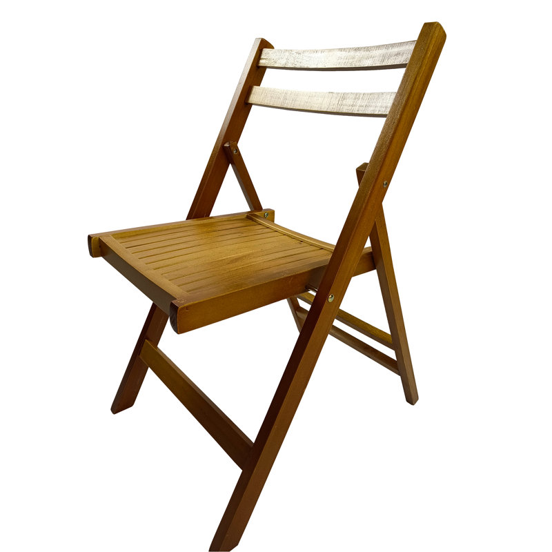 Chaises pliantes en bois massif - 4 pièces de couleur miel pour une utilisation diversifiée de 4 chaises, quel que soit le type d'événement