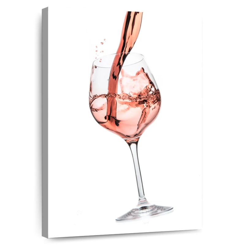 Yarlin Rose Wine Splash, 30" H x 20" W