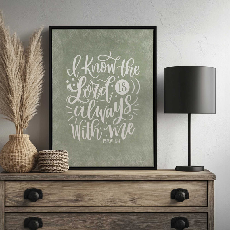 «The Lord is Always With Me» par imperfect Dust, reproduction d'art, L 18 po x H 24 po, Brun, Toile avec cadre