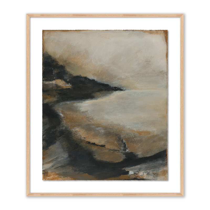 The Luxury of Time Painting by Melanie Biehle, White Oak Paper Single Picture Framed, 32" H x 27.5" W