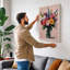 Blooms in Glass Botanical - Wrapped Canvas-882252866-882252867