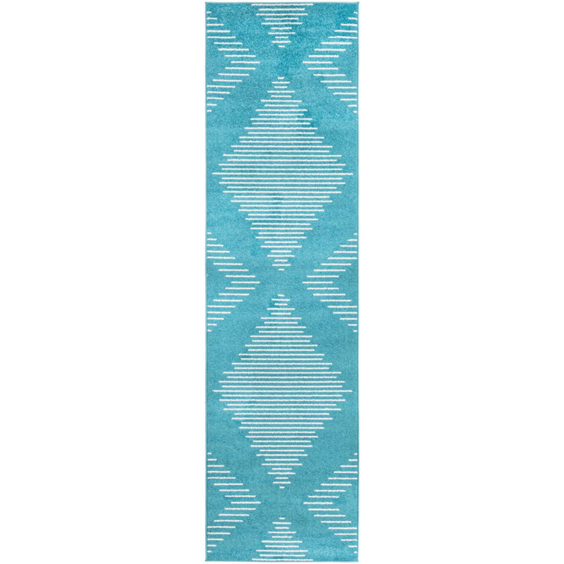Geometric Indoor Rug, Runner 2'7" x 10'