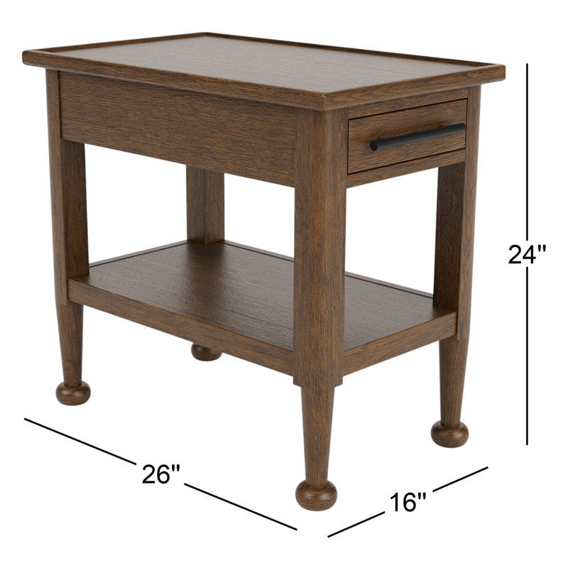 Billie Brown Small End Table
