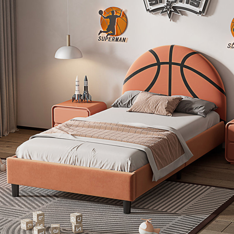 Lit plateforme tapissier Basketball Design