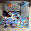 Always On My Mind Washable Abstract Area Rug, Power-loomed, Softness with Non-Slipping Backing