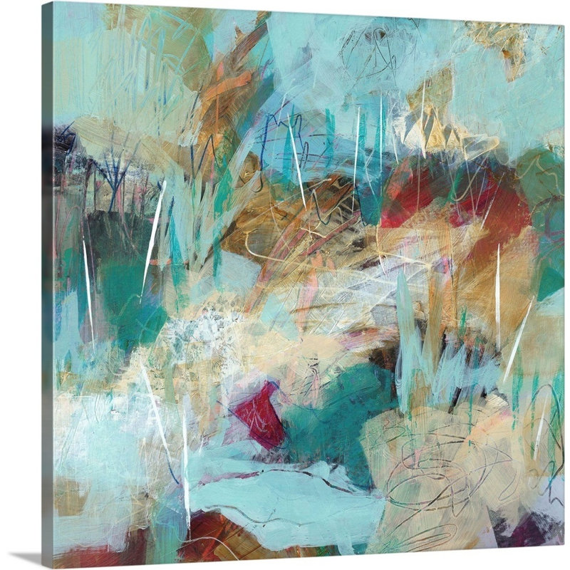 "Field Notes no. 9" par Ann Thompson Nemcosky, reproduction d’art sur toile, H 20 po x l 20 po x P 1,25 po, Toile tendue