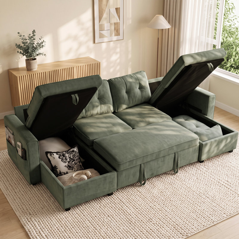 Upholstered 113.4 " Chenille Sofa