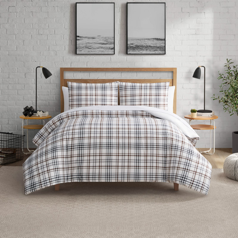 Lucky Brand Camper Plaid Duvets, Queen Duvet Cover + 2 Queen Pillow Shams