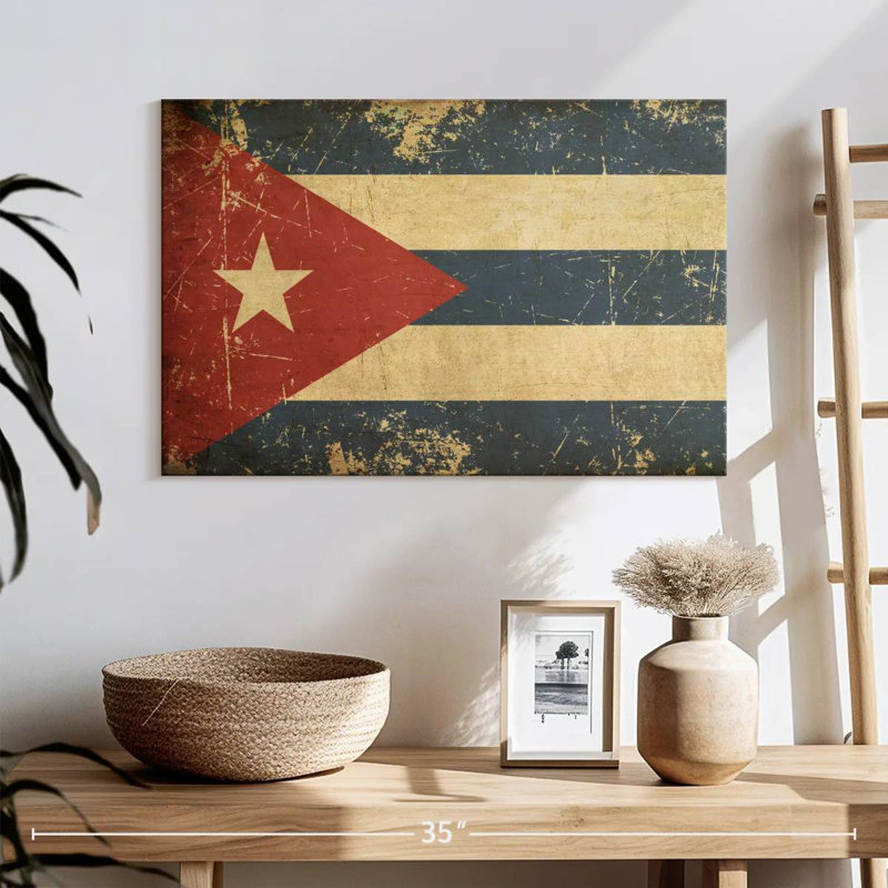 Drapeau de Cuba, H 16 po x l 24 po