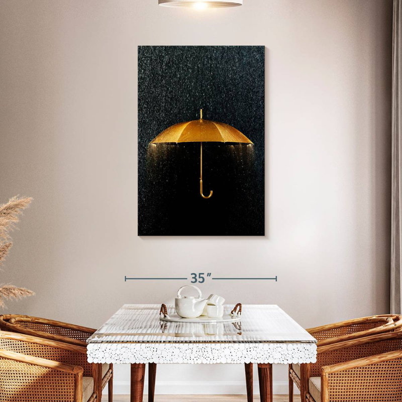 Kerner Gold Umbrella, 45" H x 30" W