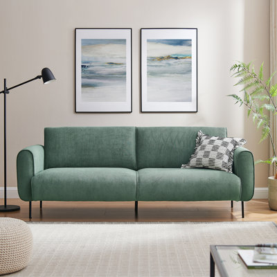 213.2Cm Round Arms Sofa