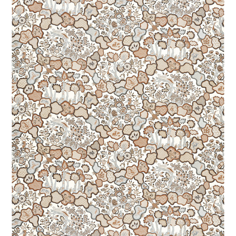 Malay Ziba Fabric, Cognac