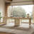 55.12"W Boho Rattan Desk With Adjustable Shelves & Ample Storage-2047092623-2060501421